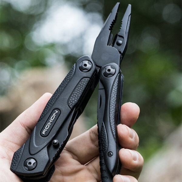 ROXON Compact Folding Multitool — Knife/Pliers with Fire Starter