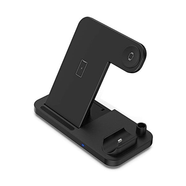 4-in-1 Wireless Charging Station with QC3.0 Fast Charge (Black/White)