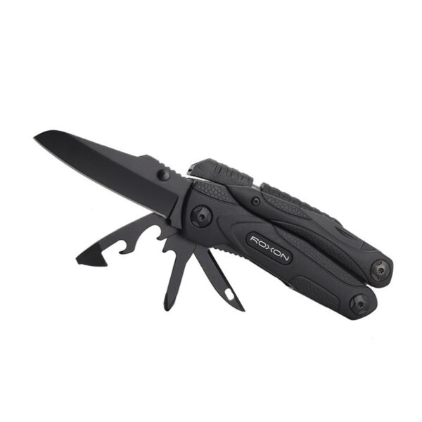 ROXON Compact Folding Multitool — Knife/Pliers with Fire Starter