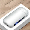 Arc Lighter™ Compact USB Rechargeable Double-Arc Lighter — Zinc Alloy (PVD Ice Finish)
