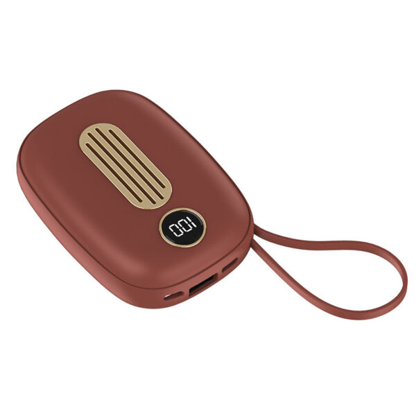 RetroHeat™ Compact Hand Warmer & Power Bank — 10,000 mAh, USB, Digital Display