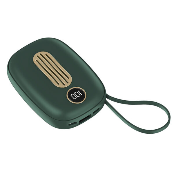 RetroHeat™ Compact Hand Warmer & Power Bank — 10,000 mAh, USB, Digital Display