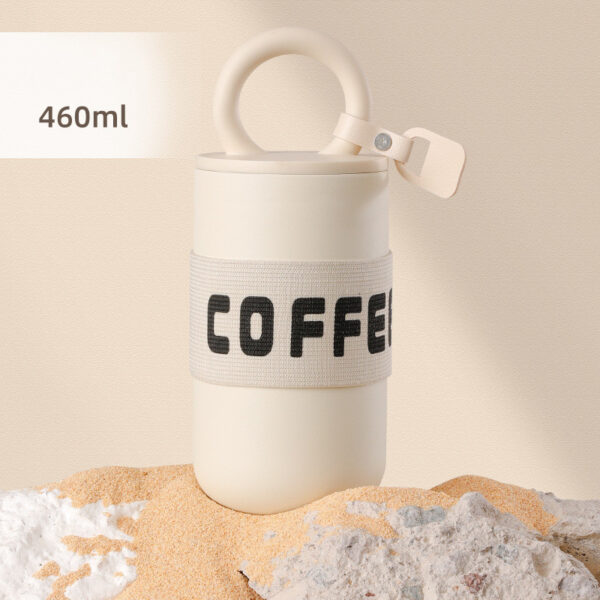 CafeLoop™ Compact 460ml Insulated Coffee Bottle — 304 Stainless, 6–12h