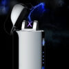 Arc Lighter™ Compact USB Rechargeable Double-Arc Lighter — Zinc Alloy (PVD Ice Finish)