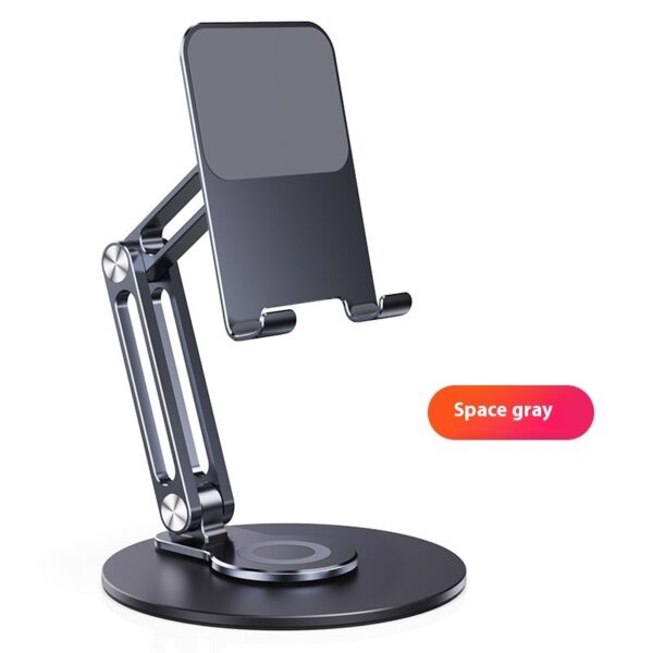 SpinDock™ Mini — Compact 360° Rotating Phone/Tablet Stand (Metal + Silicone)