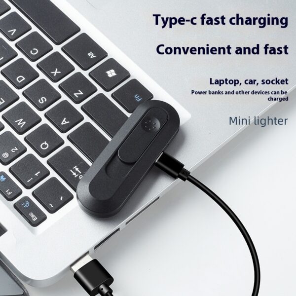 TungstenCoil™ Compact USB Lighter — Rechargeable Windproof (Mini, Gift-Ready)