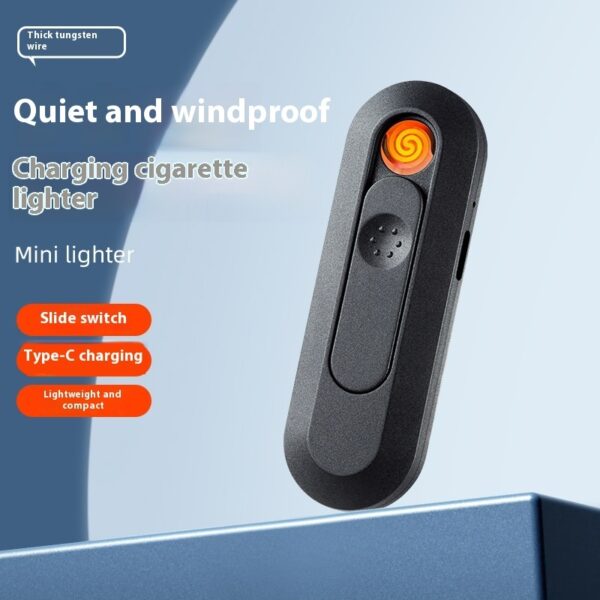 TungstenCoil™ Compact USB Lighter — Rechargeable Windproof (Mini, Gift-Ready)