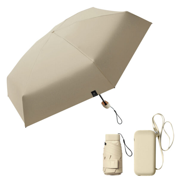 MiniShade™ Women Pocket UV Umbrella — Ultra-Compact, Foldable (with Card Holder Case)