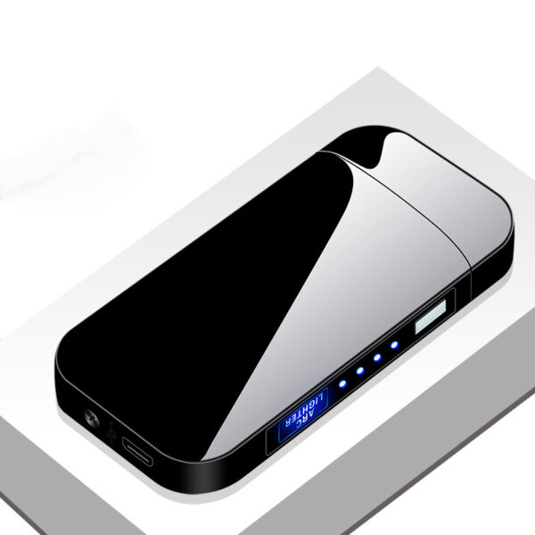 Arc Lighter™ Compact USB Rechargeable Double-Arc Lighter — Zinc Alloy (PVD Ice Finish)