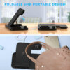 4-in-1 Wireless Charging Station with QC3.0 Fast Charge (Black/White)