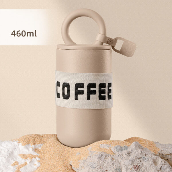 CafeLoop™ Compact 460ml Insulated Coffee Bottle — 304 Stainless, 6–12h