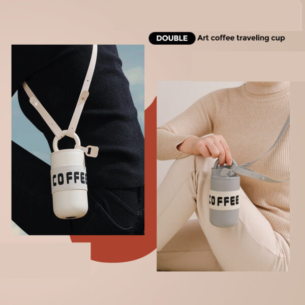 CafeLoop™ Compact 460ml Insulated Coffee Bottle — 304 Stainless, 6–12h