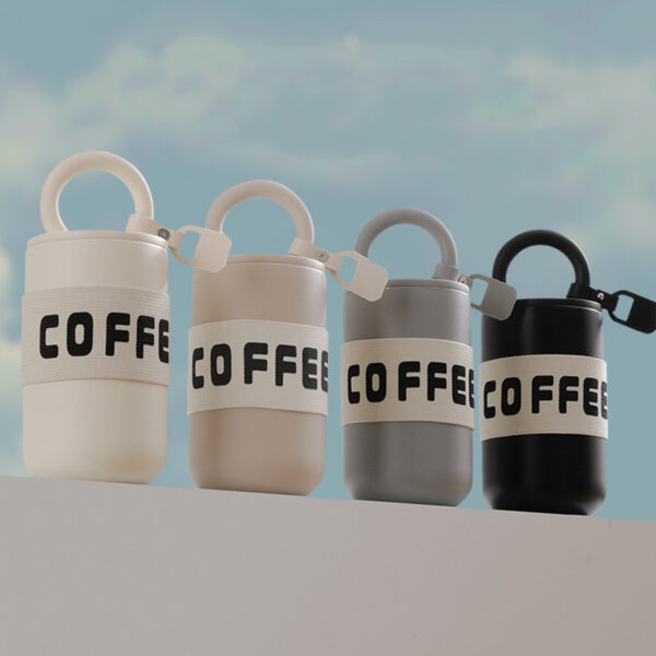 CafeLoop™ Compact 460ml Insulated Coffee Bottle — 304 Stainless, 6–12h